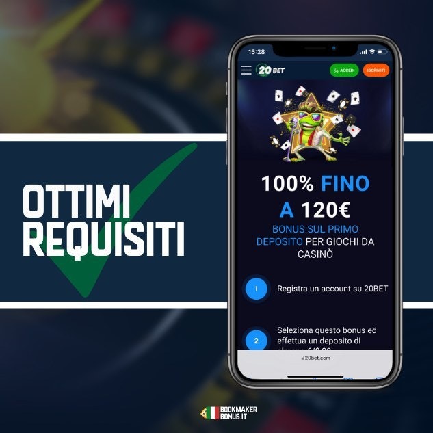 20bet casino bonus