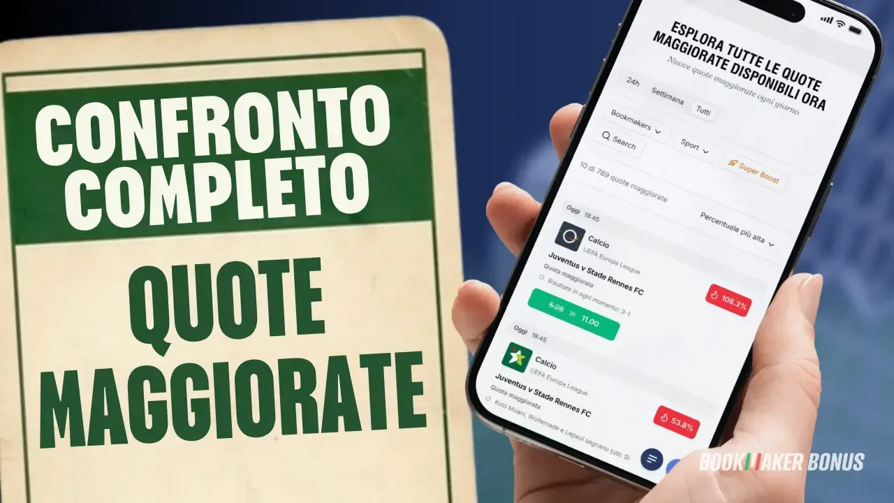 Anteprima del confronto completo quote maggiorate di oggi