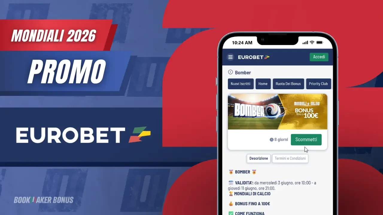 Anteprima promozione eurobet bomber mondiali 2026