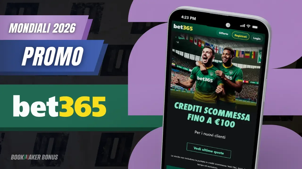 Bonus benvenuto bet365 svizzera e super quote mondiali