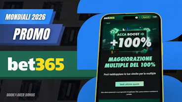 Bonus multipla mondiali di calcio 2026 bet365