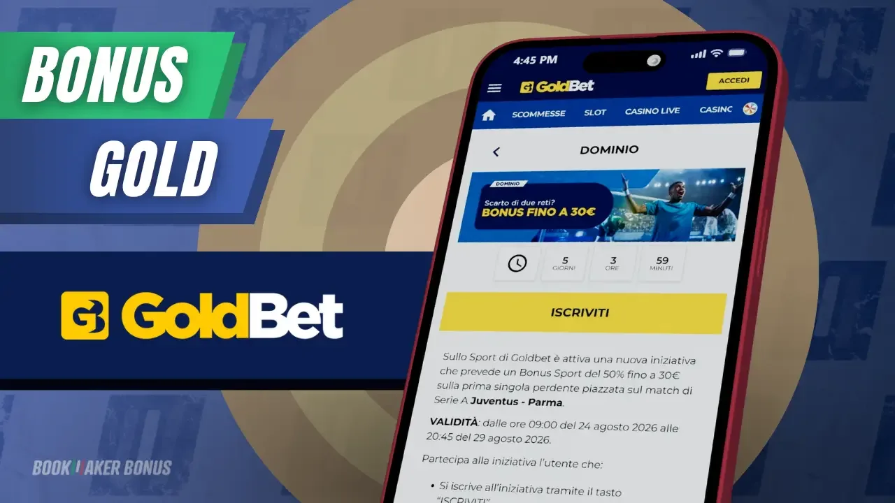 Bonus serie a goldbet tre promozioni per tre partite divers