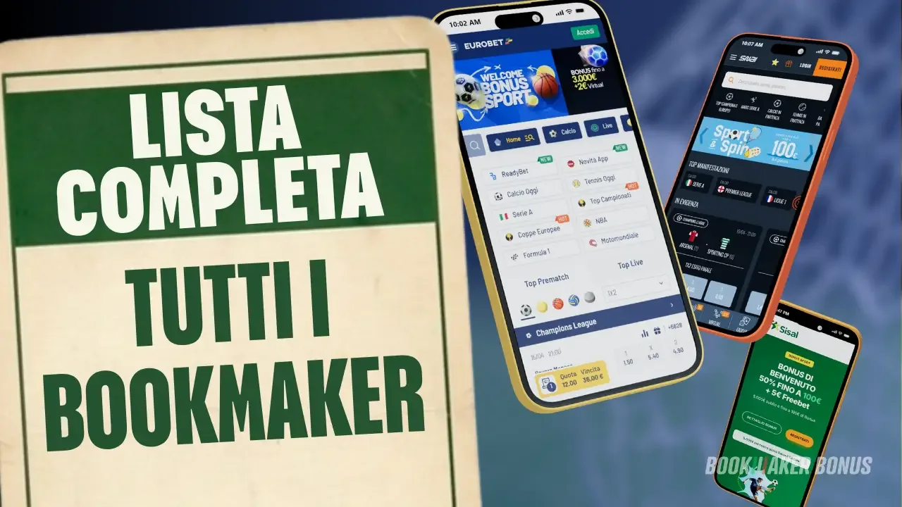 Copertina lista completa di tutti i siti scommesse aams del 2026