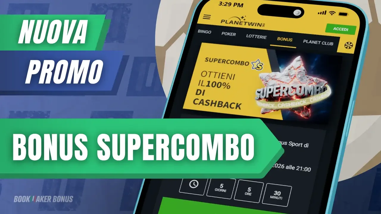Nuovo bonus cashback 100 supercombo lottomatica