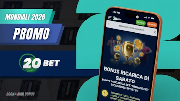 Promozione 20bet ricarica del sabato disponibile tutte le settimane