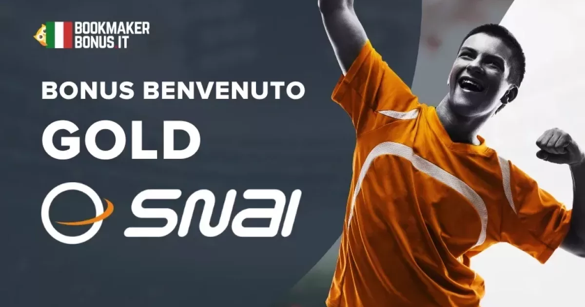 Interfaccia bonus benvenuto SNAI Gold con dettagli promozionali