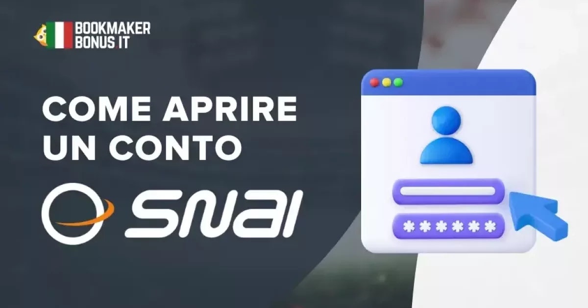 Copertina per aprire un conto Snai
