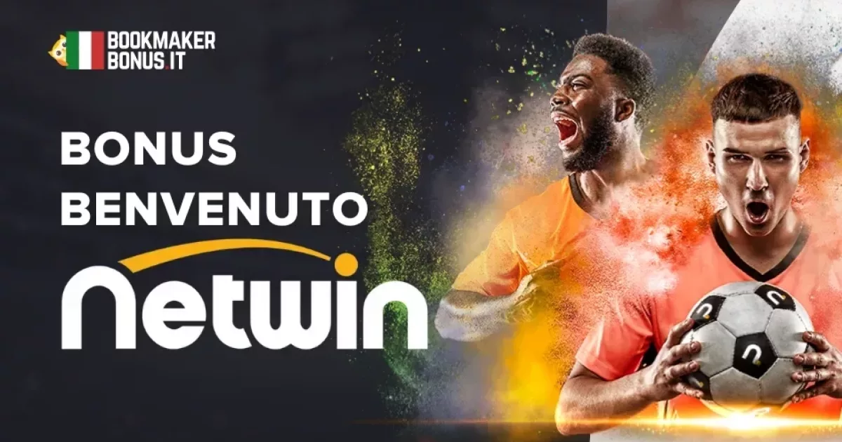 Interfaccia promozionale del bonus benvenuto Netwin su desktop e mobile