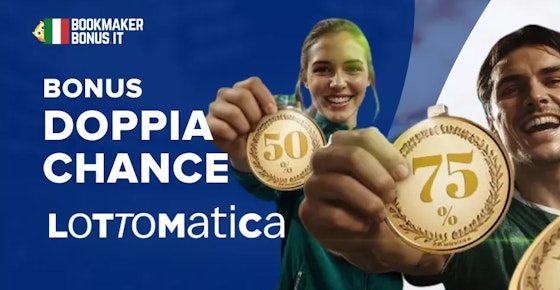 Copertina bonus doppia chance lottomatica goldbet