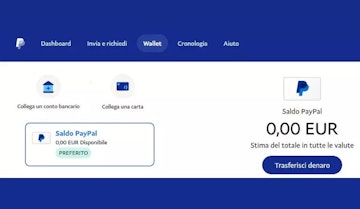Collega carta o conto bancario su paypal