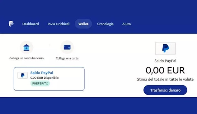 Collega carta o conto bancario su paypal