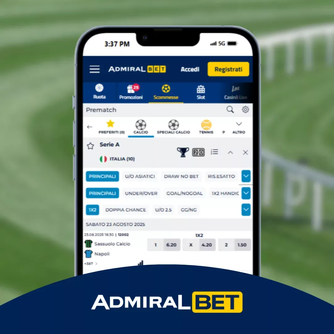 anteprima recensione sito scommesse Admiralbet