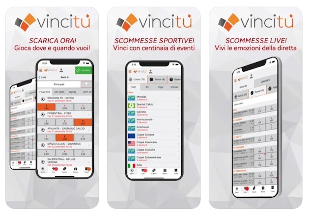 Vincitu app scommesse