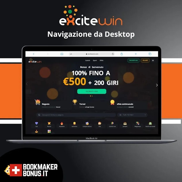 Excitewin svizzera navigazione desktop