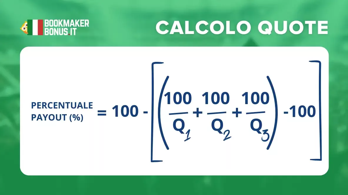 formula su come fare il calcolo del payout scommesse