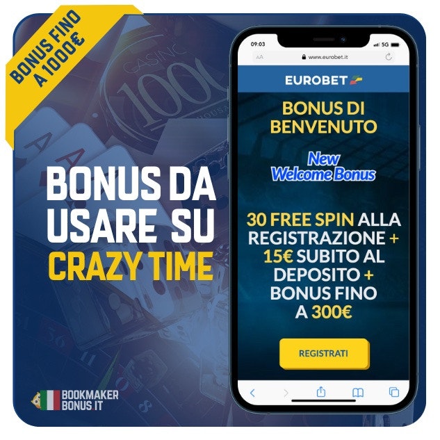 Bonus benvenuto casino di Eurobet