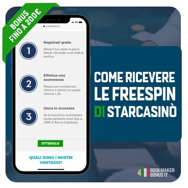 Come ricevere le freespin di starcasino