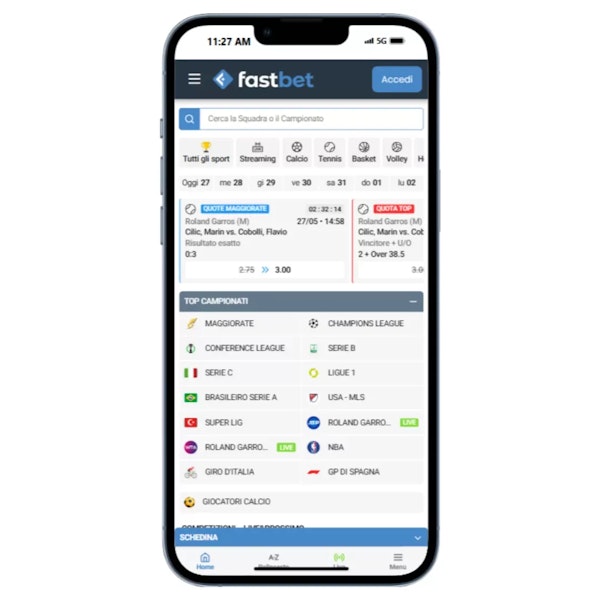 Screenshot dei bonus Fastbet casino