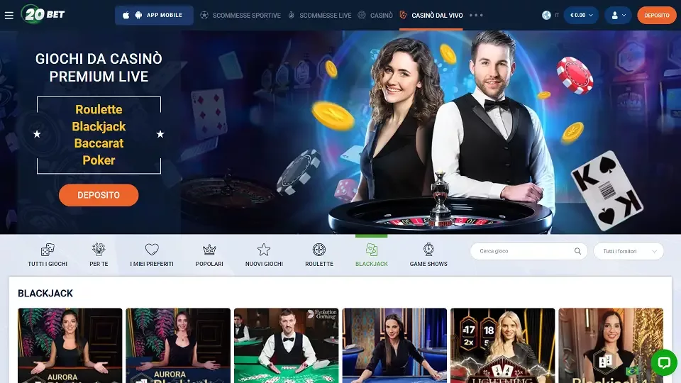Gioca a giochi casino live disponibil in diverse lingue