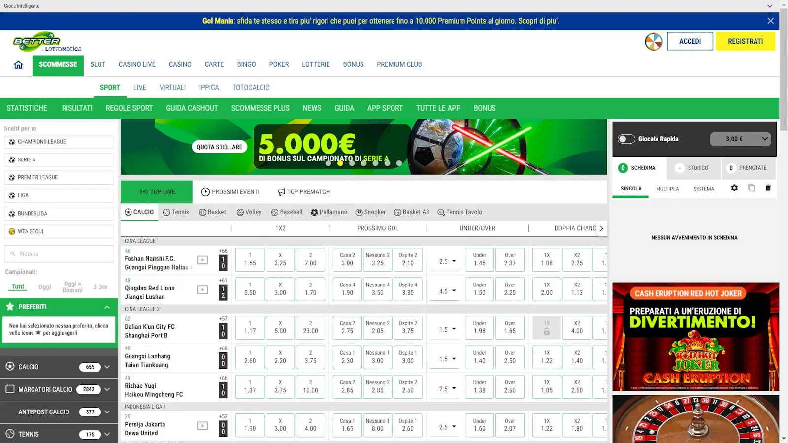 Lottomatica scommesse online