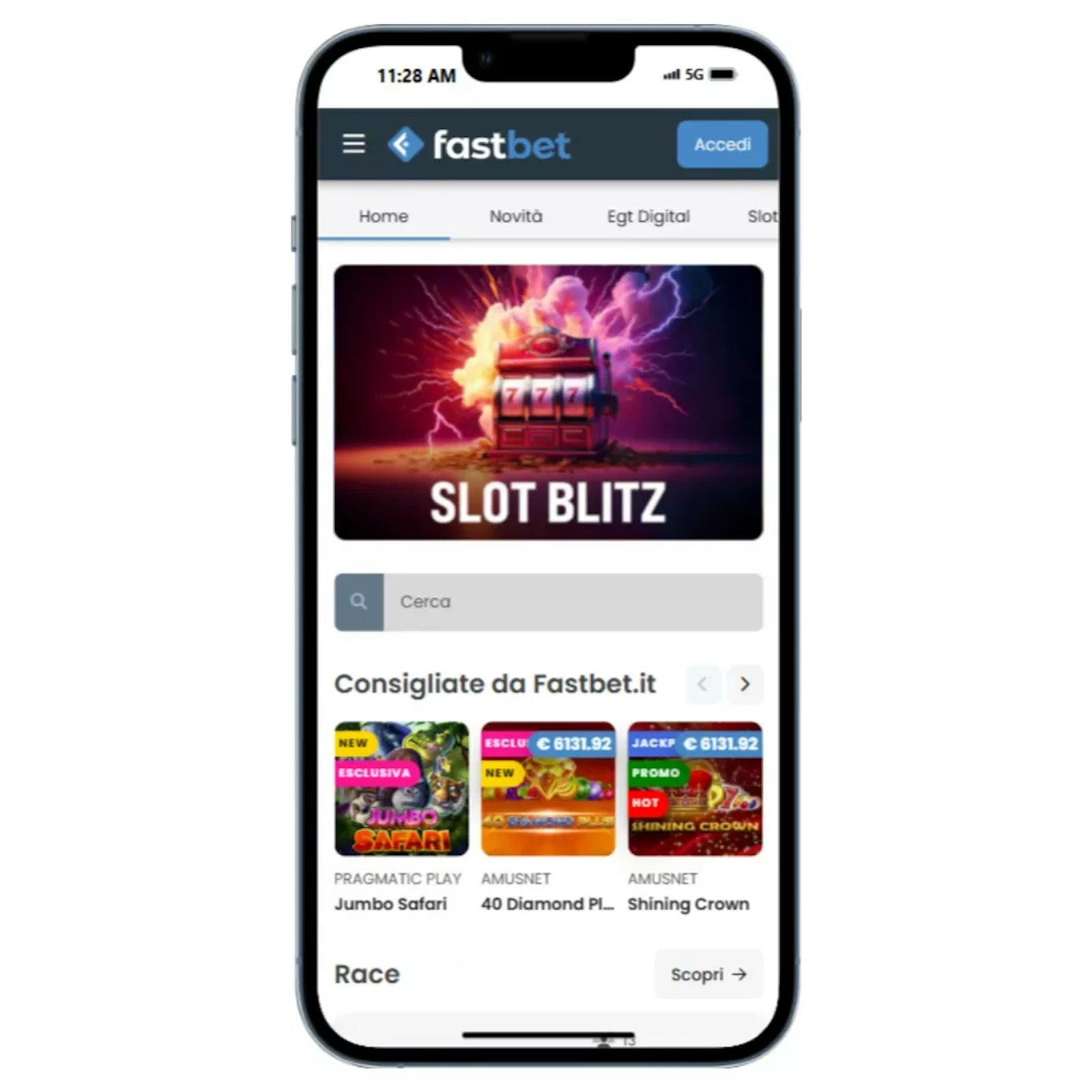 Possibilita di scegliere tra moltissimi giochi casino e slot 2