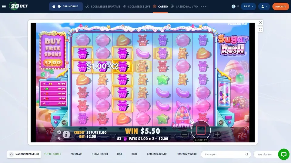 Puoi provare e giocare a piu di 3000 giochi slot