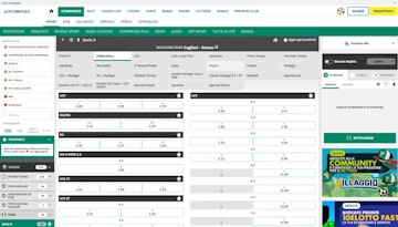Anteprima mercati scommessa lottomatica