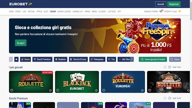 Casino online su eurobet
