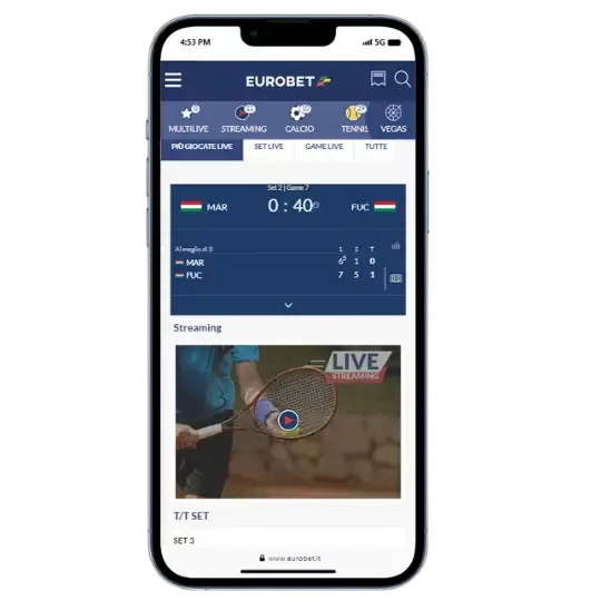 Eventi sportivi in streaming su eurobet