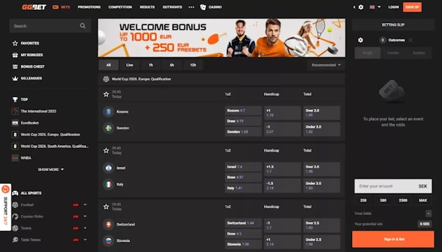 Ggbet anteprima homepage sito scommesse