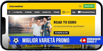 Interwetten miglior varieta bonus svizzera euro2024