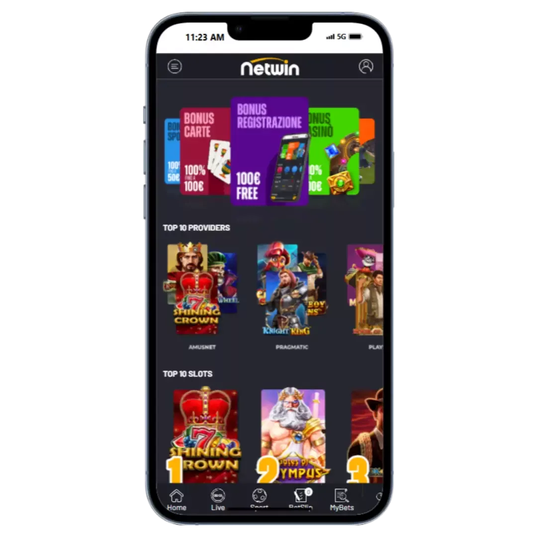 Netwin e un ottimo sito per scommesse sportive e giochi casino