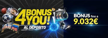 Nuovo bonus benvenuto 4 you eurobet marzo 2026