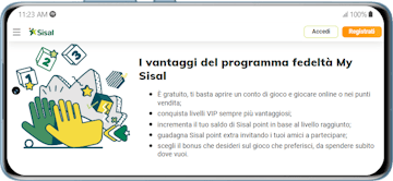 Programma fedelta my sisal su mobile