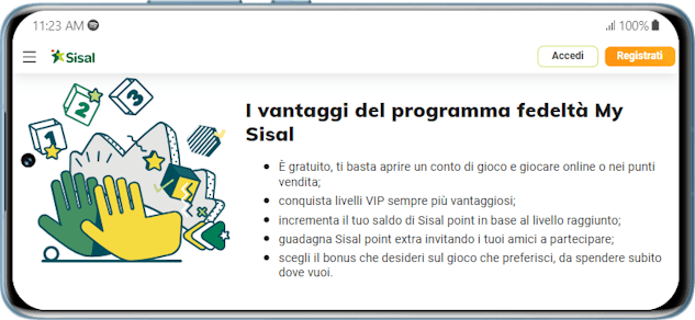 Programma fedelta my sisal su mobile