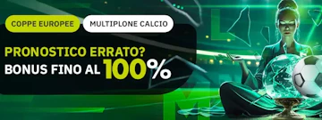 Promozione multiplone calcio coppe europee lottomatica aprile 2026