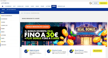 Screenshot bonus benvenuto casino lottomatica