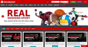 Screenshot bonus benvenuto di stanleybet