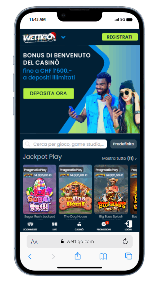 Oltre 3000 giochi fra cui scegliere nella sezione casinò