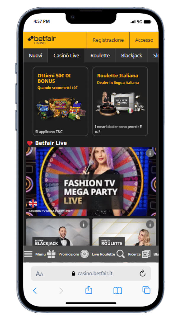 Offerta casinò variegata e in italiano