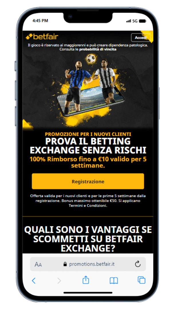 Generoso bonus di benvenuto per i nuovi registrati