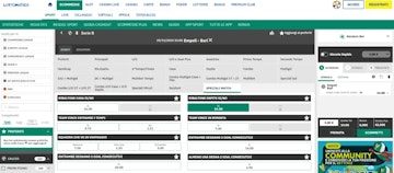 Screenshot scommesse speciali su lottomatica