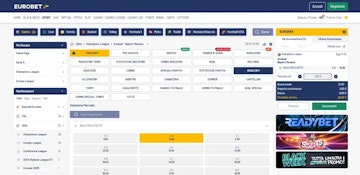 Screenshot scommesse sui risultati eurobet