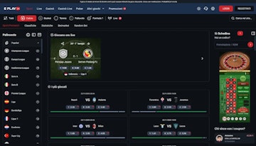 Screenshot sezione sport di eplay24