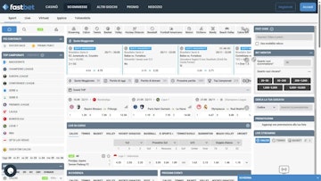 Screenshot sezione sport di fastbet