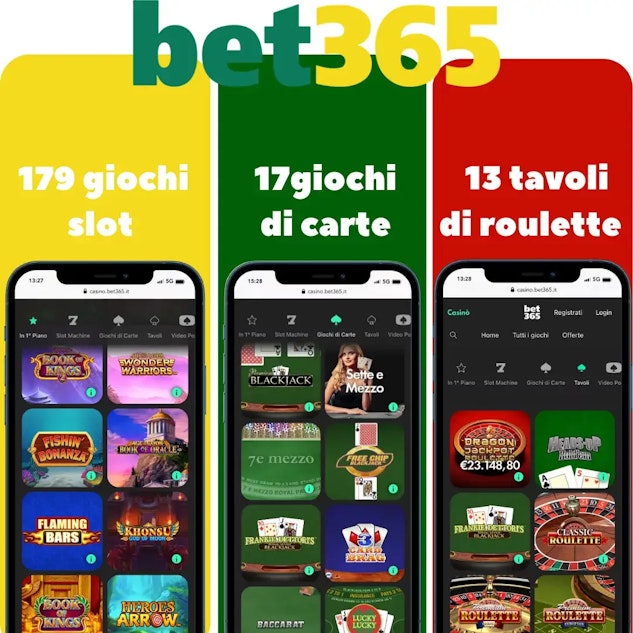Tantissimi giochi presenti sul casino bet365