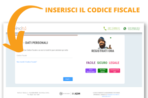 Secondo step registrazione vincitu