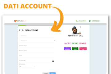 Terzo step registrazione vincitu