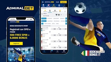 Admiralbet bonus benvenuto scommesse anteprima