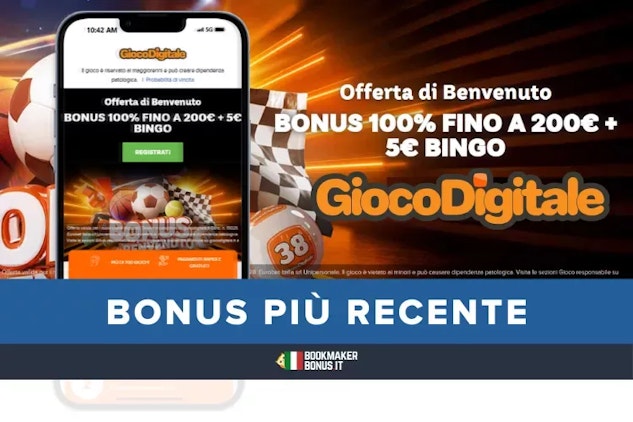 Bonus benvenuto piu recente gioco digitale